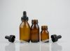 amber glass syrup bottles